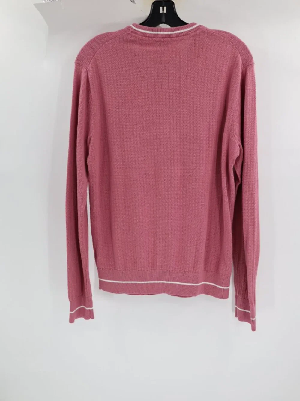 Todd Snyder Sweater Mens Small Cotton Textured Crewneck Long Sleeve Knit pink